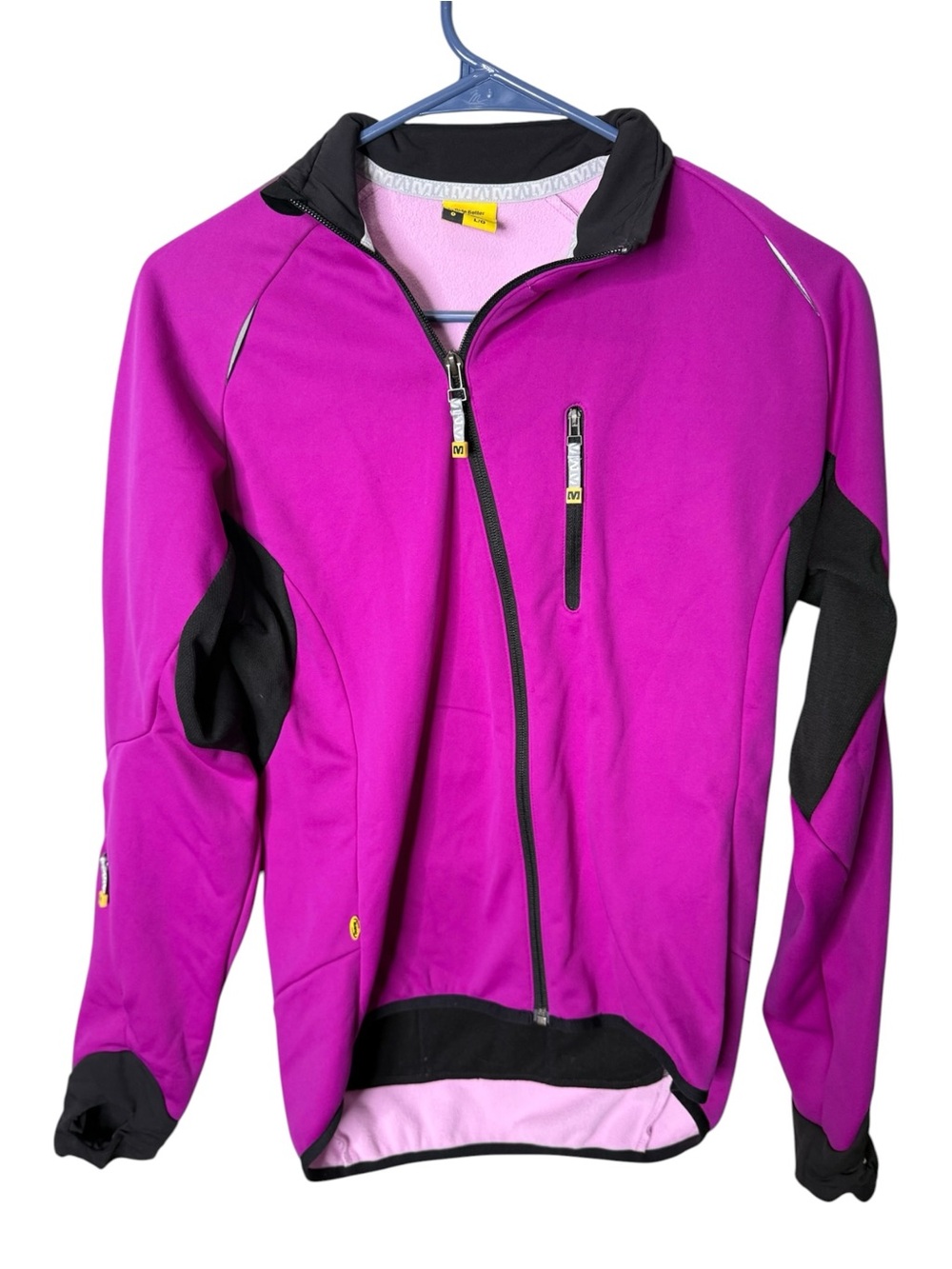 Mavic Pink Black Size L/G Cycling Jacket